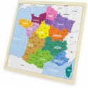 PUZZLE en BOIS 72 pièces : La FRANCE , nouvelles  régions