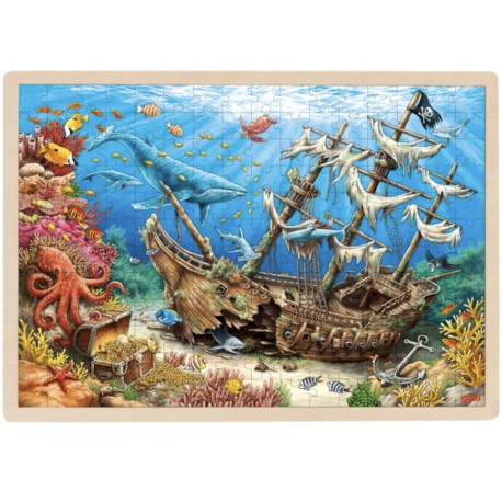 PUZZLE EN BOIS 192 pièces : GALION ENGLOUTI