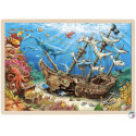 PUZZLE EN BOIS 192 pièces : GALION ENGLOUTI